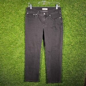 Madwell Straight Leg Jeans Washed Black Denim‎ Size 27 DM0682